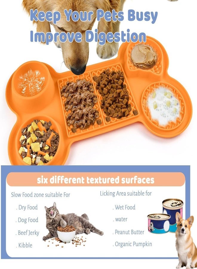 RIVIOX Durable Pet Licking Mat with Strong Adsorption - 6-in-1 Slow Feeder Dog Mat for Grooming, Bathing & Training - Anti-Bite Design for Peanut Butter & Wet Food, Reduces Anxiety - Image 3